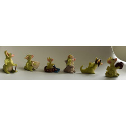 Great Figures in Pocket Dragon History Volume 1 The Early Years  6 Miniature Pocket Dragons  1715 of 2000 Worldwide Limited Edition - 2005