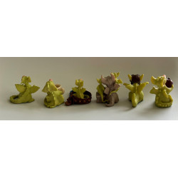 Great Figures in Pocket Dragon History Volume 1 The Early Years  6 Miniature Pocket Dragons  1715 of 2000 Worldwide Limited Edition - 2005