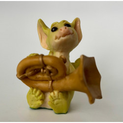 Practice Makes Perfect Pocket Dragon - Boxed - Whimsical World Of Pocket Dragons Hand Made - 1991