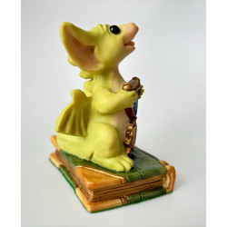 The Winner  Pocket Dragon - Whimsical World Of Pocket Dragons Hand Made - 10th Anniversary Piece with commemorative  coin - Boxed - 1998