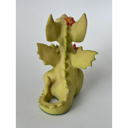 Flowers For You Pocket Dragon - Whimsical World Of Pocket Dragons Hand Made- 1989 - One of Original 27