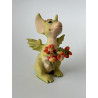 Flowers For You Pocket Dragon - Whimsical World Of Pocket Dragons Hand Made- 1989 - One of Original 27