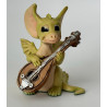 The Pocket Minstrel Pocket Dragon- Whimsical World Of Pocket Dragons Hand Made- 1989 - One of Original 27