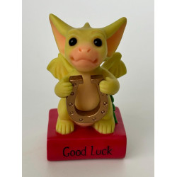 Good Luck Pocket Dragon - Boxed - Whimsical World Of Pocket Dragons Hand Made - 2000