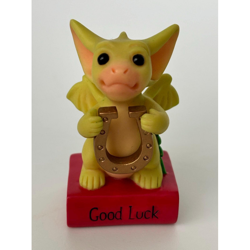 Good Luck Pocket Dragon - Boxed - Whimsical World Of Pocket Dragons Hand Made - 2000