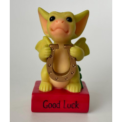 Good Luck Pocket Dragon - Boxed - Whimsical World Of Pocket Dragons Hand Made - 2000
