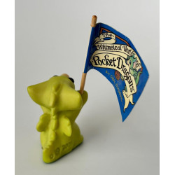 Wave Your Flag Pocket Dragon - Whimsical World Of Pocket Dragons Hand Made- 2005