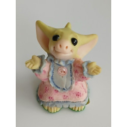 Flannel Nightie Pocket Dragon - Boxed - Whimsical World Of Pocket Dragons Hand Made- 1997