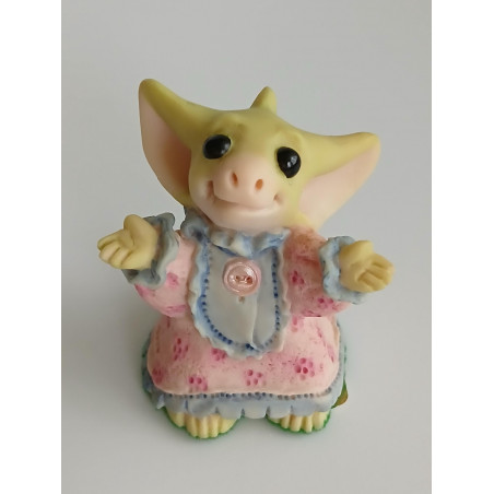 Flannel Nightie Pocket Dragon - Boxed - Whimsical World Of Pocket Dragons Hand Made- 1997