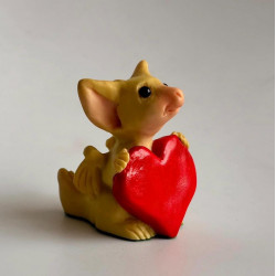 Big Heart Pocket Dragon - Real Musgrave Hand Made - Whimsical World - 1996