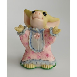 Flannel Nightie Pocket Dragon - Boxed - Whimsical World Of Pocket Dragons Hand Made- 1997