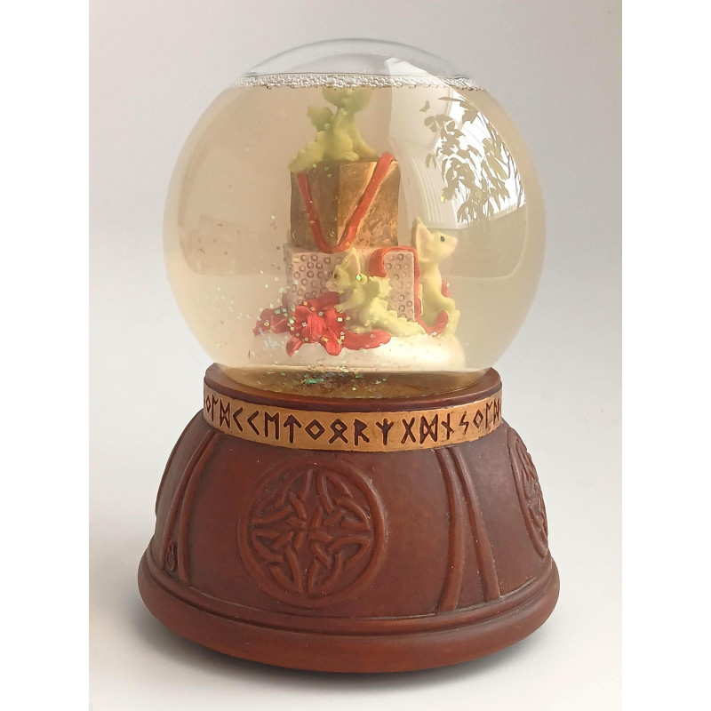 Presents Pocket Dragon Snow Globe Hand Made Real Musgrave Whimsical World Of Pocket Dragons