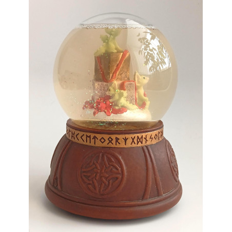Presents Pocket Dragon Snow Globe Hand Made Real Musgrave Whimsical World Of Pocket Dragons