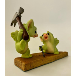 Teamwork! Pocket Dragon - Boxed - HAND SIGNED by Real MUSGRAVE - Whimsical World Of Pocket Dragons - 2002