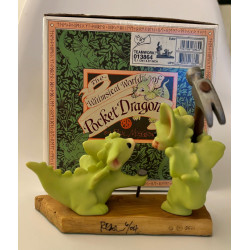 Teamwork! Pocket Dragon - Boxed - HAND SIGNED by Real MUSGRAVE - Whimsical World Of Pocket Dragons - 2002
