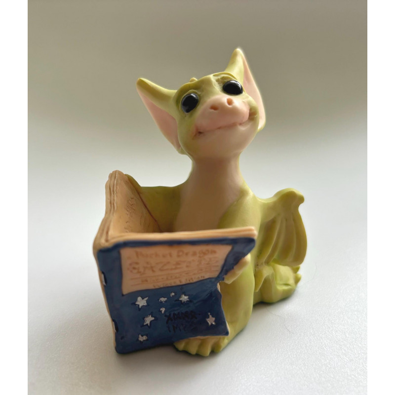 Good News Pocket Dragon  Whimsical World Of Pocket Dragons by Real Musgrave Hand Made - Exclusive Collectorâ€™s Joining - 1996