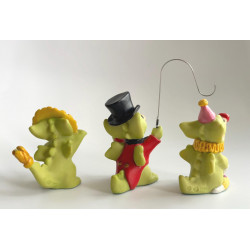 Circus Set Pocket Dragon - Roaring Dandy Lion, You Little Clown & The Ringmaster - All Boxed with certificates - Ltd Ed Series