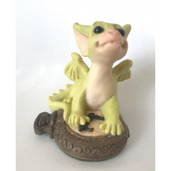 Making Time For You Pocket Dragon - Whimsical World Of Pocket Dragons Hand Made- 1995/1996 Exclusive Collector's Piece