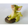 Making Time For You Pocket Dragon - Whimsical World Of Pocket Dragons Hand Made- 1995/1996 Exclusive Collector's Piece