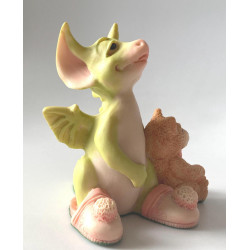 Drowsy Dragon Pocket Dragon - Boxed - Whimsical World Of Pocket Dragons Hand Made- 1989 - One of Original 27