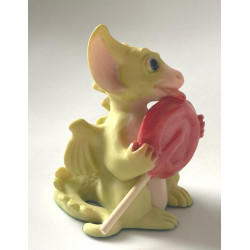 Lollipop Pocket Dragon with Tin - Boxed - Whimsical World Of Pocket Dragons Hand Made - Exclusive Joining Figure -1997/98