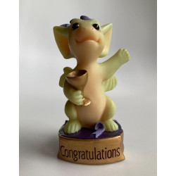 Congratulations Pocket Dragon Messages - Whimsical World Of Pocket Dragons by Real Musgrave Hand Made in 2000