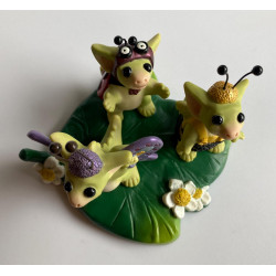 Garden Critters Pocket Dragon - Whimsical World Of Pocket Dragons by Real Musgrave Hand Made in 2001