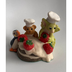 Chocolate Raspberry Avalanche Surprise Pocket Dragon - Whimsical World  - Collector's Special Edition 1999/2000