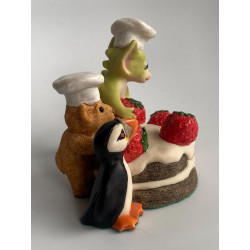 Chocolate Raspberry Avalanche Surprise Pocket Dragon - Whimsical World  - Collector's Special Edition 1999/2000