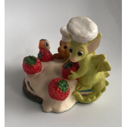 Chocolate Raspberry Avalanche Surprise Pocket Dragon - Whimsical World  - Collector's Special Edition 1999/2000
