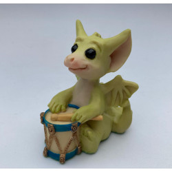 A Different Drummer Pocket Dragon - Whimsical World Of Pocket Dragons  Hand Made in 1992