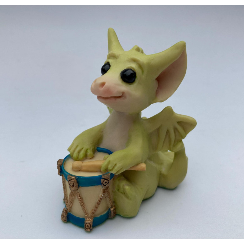 A Different Drummer Pocket Dragon - Whimsical World Of Pocket Dragons  Hand Made in 1992