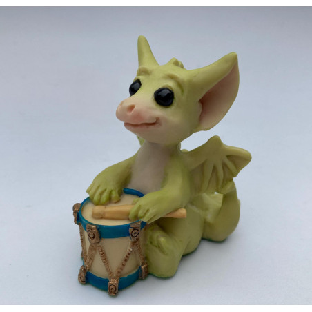 A Different Drummer Pocket Dragon - Whimsical World Of Pocket Dragons  Hand Made in 1992