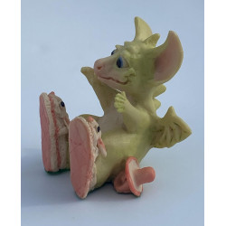 New Bunny Shoes Pocket Dragon - 1 Of The Original 27 - Hand Made in 1989 by Real Musgrave