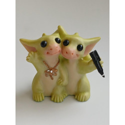 A Fond Farewell Pocket Dragons - Pocket Dragons And Friends - Hand Made - 2005