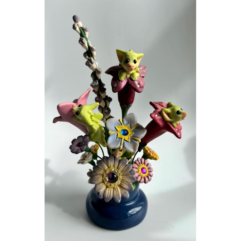 A Bunch of Bloomin' Dragons Pocket Dragon - Boxed & certificate - 3014 of Worldwide Limited Edition of 5000  Whimsical World