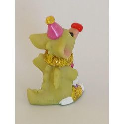 You Little Clown Minature Pocket Dragon- Whimsical World Of Pocket Dragons Hand Made - 1990â€™s - No Label