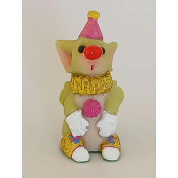 You Little Clown Minature Pocket Dragon- Whimsical World Of Pocket Dragons Hand Made - 1990â€™s - No Label