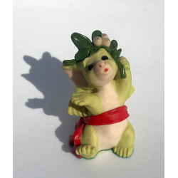 Under The Mistletoe Pocket Dragon - Whimsical World Of Pocket Dragons by Real Musgrave Hand Made in 1999