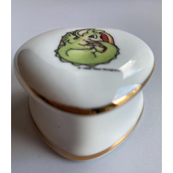 Playing Footsie Pocket Dragon Trinket Box- Whimsical World Of Pocket Dragons by Real Musgrave Hand Made in 1998