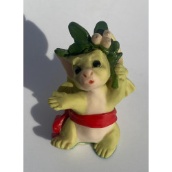 Under The Mistletoe Pocket Dragon Whimsical World Of Pocket Dragons by Real Musgrave Hand Made in 1999