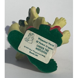 Under The Mistletoe Pocket Dragon Whimsical World Of Pocket Dragons by Real Musgrave Hand Made in 1999