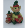 Santa's Helpers Pocket Dragon - Boxed - Whimsical World Of Pocket Dragons by Real Musgrave Hand Made - Annual Christmas Figurine 2002
