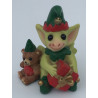 Santa's Helpers Pocket Dragon - Boxed - Whimsical World Of Pocket Dragons by Real Musgrave Hand Made - Annual Christmas Figurine 2002