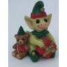 Santa's Helpers Pocket Dragon - Boxed - Whimsical World Of Pocket Dragons by Real Musgrave Hand Made - Annual Christmas Figurine 2002