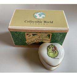 Playing Footsie Pocket Dragon Trinket Box- Whimsical World Of Pocket Dragons by Real Musgrave Hand Made in 1998