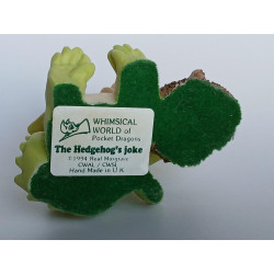 The Hedgehog's Joke Pocket Dragon by Real Musgrave - Whimsical World of Pocket Dragons -Hand Made In 1994